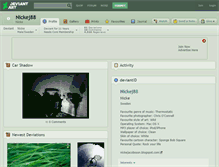 Tablet Screenshot of nickej88.deviantart.com