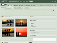Tablet Screenshot of evci.deviantart.com