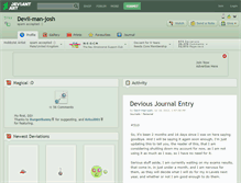 Tablet Screenshot of devil-man-josh.deviantart.com