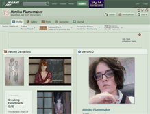 Tablet Screenshot of mimiko-flamemaker.deviantart.com
