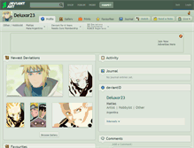 Tablet Screenshot of deluxor23.deviantart.com