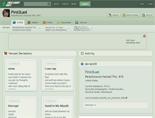 Tablet Screenshot of first2last.deviantart.com