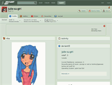 Tablet Screenshot of julie-su-girl.deviantart.com