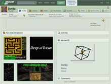 Tablet Screenshot of donitz.deviantart.com