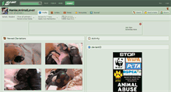 Desktop Screenshot of maniacanimallover.deviantart.com