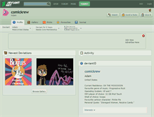 Tablet Screenshot of comickrew.deviantart.com