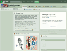 Tablet Screenshot of franticshipping.deviantart.com