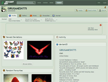 Tablet Screenshot of girugamesh775.deviantart.com