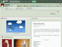 Tablet Screenshot of hollohill.deviantart.com