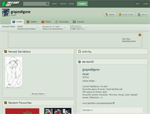 Tablet Screenshot of grapesrgone.deviantart.com