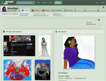 Tablet Screenshot of novastarr.deviantart.com