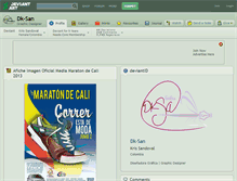 Tablet Screenshot of dk-san.deviantart.com