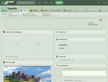 Tablet Screenshot of freenity.deviantart.com
