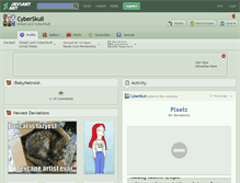 Tablet Screenshot of cyberskull.deviantart.com