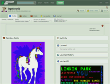 Tablet Screenshot of legotworld.deviantart.com