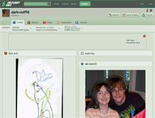Tablet Screenshot of darkwolf98.deviantart.com