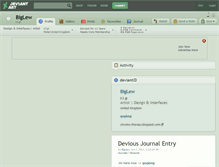 Tablet Screenshot of biglew.deviantart.com