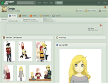 Tablet Screenshot of omigo.deviantart.com