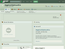 Tablet Screenshot of megatronxoptimus4eva.deviantart.com