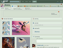 Tablet Screenshot of dissonus.deviantart.com