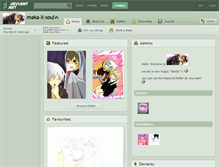 Tablet Screenshot of maka-x-soul.deviantart.com