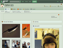 Tablet Screenshot of chipface-zero.deviantart.com
