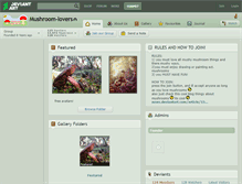 Tablet Screenshot of mushroom-lovers.deviantart.com