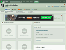 Tablet Screenshot of modelmiyimlanben.deviantart.com