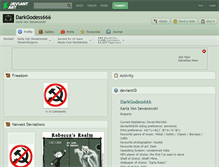 Tablet Screenshot of darkgodess666.deviantart.com