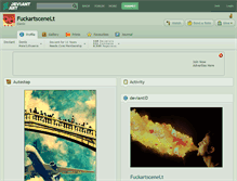 Tablet Screenshot of fuckartscenelt.deviantart.com