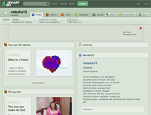 Tablet Screenshot of natasha18.deviantart.com