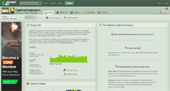 Desktop Screenshot of captivecreatures.deviantart.com