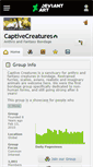 Mobile Screenshot of captivecreatures.deviantart.com