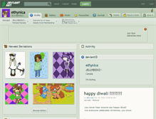 Tablet Screenshot of ethynica.deviantart.com