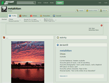 Tablet Screenshot of metalkitten.deviantart.com