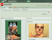 Tablet Screenshot of curious-kitten.deviantart.com