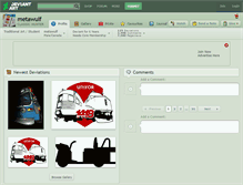 Tablet Screenshot of metawulf.deviantart.com