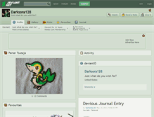 Tablet Screenshot of darksora128.deviantart.com