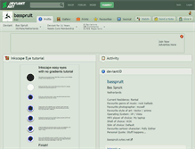 Tablet Screenshot of basspruit.deviantart.com