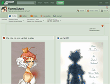 Tablet Screenshot of flameozutara.deviantart.com