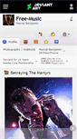 Mobile Screenshot of free-music.deviantart.com