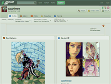 Tablet Screenshot of casshimee.deviantart.com