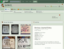 Tablet Screenshot of foxrider22.deviantart.com