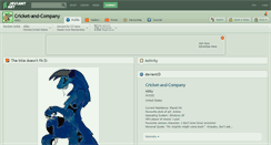 Desktop Screenshot of cricket-and-company.deviantart.com