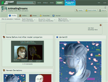 Tablet Screenshot of animatingdreams.deviantart.com