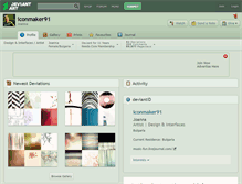 Tablet Screenshot of iconmaker91.deviantart.com