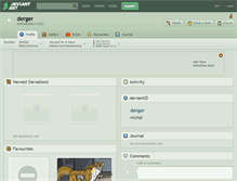 Tablet Screenshot of derger.deviantart.com