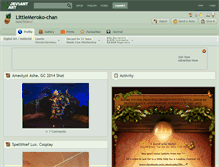 Tablet Screenshot of littlemeroko-chan.deviantart.com