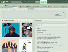 Tablet Screenshot of mrfj.deviantart.com