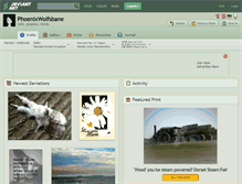 Tablet Screenshot of phoenixwolfsbane.deviantart.com